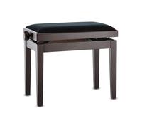 GEWA Piano Bench Deluxe Rosewood Matt (Ajuste Suave de la Altura Mediante un preciso Mecanismo de Tijera, Fabricado en Madera Maciza, Duradero y Robusto, Alta Carga de Rotura)