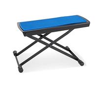 GEWA Banquito de metal (Soporte para guitarra), ajustable, compacto y robusto en azul