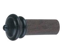 GEWA Botón para violín, botón final para violín, modelo Hill, ébano 4/4-3/4, botón negro