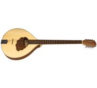 GEWA Bouzouki irlandés Pro Natura Silver - Bouzouki plano forma irlandesa - Tapa de abeto macizo - Cuerpo de nogal - 24 trastes de alpaca - Acabado satinado - Fabricado en Europa