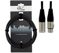 GEWA Cable de altavoz Pro Line 15 m, negro, conector REAN, XLR (m) - XLR (f), 190670