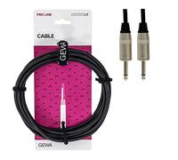 Cable de altavoz GEWA Pro Line 3 m, negro, conector REAN, jack mono de 6,3 mm - jack mono de 6,3 mm, 190625
