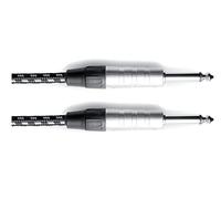Gewa Cable de instrumentos Mono Pro Line 6m jack angular, blanco negro jack mono de 6,3 mm - jack angular mono de 6,3 mm, 190514