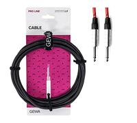 GEWA Cable de instrumentos Mono Pro Line 6m jack, negro rojo, jack 6,3 mm mono - jack 6,3 mm mono, 190517
