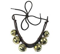 Gewa cascabel - 6 cascabeles - Correa de cuero - In uerda para fijar en brazos o piernas