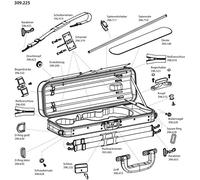 Gewa Cases Liuteria Concerto - Funda para violín (cremallera, 65 cm)