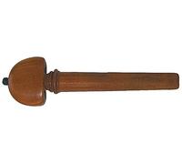 GEWA Clavija para Violonchelo - Modelo Hill, Forma de corazón, Botón y anillo negro Boj, 4/4 grueso