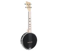 GEWA Concert Banjo Ukulele Manoa - Cuerpo abierto - Negro brillante - in unda acolchada - B-CO-A