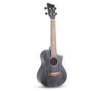 GEWA Concert Ukulele Manoa - Cuerpo Arce - con Cutaway - Negro desvanecido mate sedoso - incl. Funda acolchada - S-CO-BM
