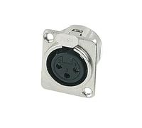 GEWA Conector XLR (f) toma de panel níquel