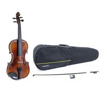 GEWA Conjunto de violín Allegro VL 1 - 4/4 listo para tocar, arce europeo macizo y abeto europeo, barnizado a mano, arco de Carbon, cuerdas Larsen Aurora, estuche para violín