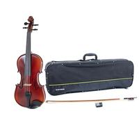 GEWA Conjunto de violín Ideale VL 2 para zurdos - 4/4 listo para tocar, arco de Massaranduba, cuerdas Larsen Aurora, estuche para violín