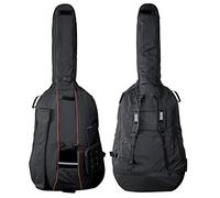 GEWA Contrabajo Gig-Bag Premium 4/4 - acolchado 10 mm, bolsillo para arco, correas de mochila, bolsillo de música