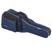 GEWA Guitar Gig Bag Economy 12mm para guitarra clásica 1/4 - 1/8 azul (resistente al desgarro y al agua, acolchado 12mm, lujosas correas de mochila, gran compartimento para accesorios) 212131
