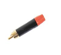 GEWA Enchufe Chinch - Enchufe Chinch contactos dorados anillo rojo
