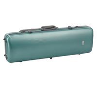 GEWA Estuche de violín Fun Series policarbonato 4/4-1/2 tamaño Verde/Gris, Interior Negro, 2 Correas de Mochila Desmontables, Bolsa de Accesorios, suspensión Acolchada, asa Lateral Adicional