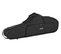 GEWA Estuche para saxofón tenor/Estuche compacto - carcasa interior de fibras de lino - acolchado de espuma - funda exterior cosida - bolsillo para accesorios - Correa de mochila/hombro - Negro
