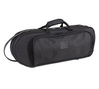 GEWA Estuche para trompeta/Estuche compacto - carcasa interior de fibras de lino - acolchado de espuma - funda exterior cosida - bolsillo para accesorios - Correa de mochila/hombro - Negro
