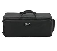 GEWA estuche para trompeta Symphony para 2 trompetas (Perinet o de válvula rotativa), tejido de nylon, núcleo de fibra de vidrio, in orreas de mochila, bolsa para accesorios y partituras, negro