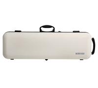GEWA estuche para violín AIR 2.1 - Fabricado en Alemania - beige alto brillo - carcasa de termoplástico - Cerradura de combinación - Bolsa de accesorios+partituras - Correas tipo mochila - asa lateral
