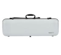 GEWA estuche para violín AIR 2.1 - Fabricado en Alemania - blanco mate - carcasa de termoplástico - Cerradura de combinación - Bolsa de accesorios+partituras - Correas tipo mochila