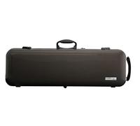 GEWA estuche para violín AIR 2.1 - Fabricado en Alemania - marrón alto brillo - carcasa de termoplástico - Cerradura de combinación - Bolsa de accesorios+partituras - Correas tipo mochila-asa lateral