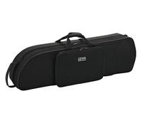 GEWA Funda de trombón Symphony para trombón tenor, tejido de nylon, núcleo de fibra de vidrio, incl. correas de mochila, interior ajustable individualmente, bolsillo para accesorios y música, negra