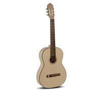 GEWA guitarra de concierto, guitarra clásica Pro Natura Silver - tamaño 4/4 - tapa de abeto macizo - fondo/aros de arce - color natural - satinado - cuerdas Hannabach - Made in Europe