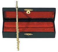 GEWA 980585 - Instrumentos en miniatura, flauta con estuche, 15 cm