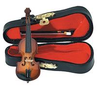 GEWA 980600 - Instrumentos en miniatura, violin con arco y estuche, 9 cm