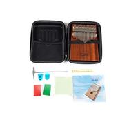 GEWA Kalimba piano de pulgar solid caoba, 17 cañas de acero, afinable, in orsa, martillo de afinar, manual