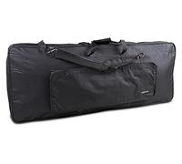 bolsa para teclado Basic, 122x44x15 cm, con bolsillo para música, negro, resistente a la rotura y al agua