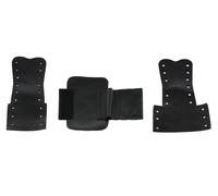 GEWA Leather Specialties protección de manos trombón - juego de manguitos de cuero compuesto de 3 piezas con cierre de cordón - adecuado para Conn 88H/Blessing B88