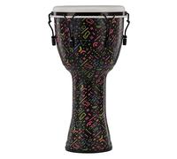 GEWA Liberty Djembé - afinación: Mecánico (con tensores) - Diámetro: 12" (30,5 cm) - Altura: 23,5" (59 cm) - Número de ganchos de afinación: 6 - Patrón: Crazy Neon