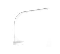 GEWA luz de piano PL-39, lámpara de música, luz de atril (regulable e intuitiva de usar, sostenible y de bajo consumo, toma de carga USB incluida, adaptador de red incluido), blanco mate