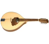 GEWA Mandola Pro Natura Silver - Mandola plana - Forma portuguesa - Tapa de abeto macizo - Fondo/aros de nogal - Tapa de juego de madera incrustada - Fabricado en Europa