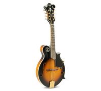 GEWA Mandolina F-2 Premium - Tapa de abeto macizo - Fondo/aros de arce macizo - Fondo flameado - Incl. estuche premium - Acabado brillo Vintage Sunburst
