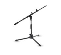 GEWA 900611 Pie de micrófono pequeño MS-20TB - Negro - Para bombo/HiHat - Altura regulable 43-65cm - Boom 50-90cm - Base de hierro fundido - 2,4 kg