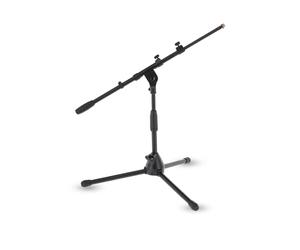 GEWA pequeño soporte de micrófono MS-20TB - Negro - Para bombo/hi-hat - Altura ajustable 43-65cm - Brazo 50-90cm - Base de fundición - 2,4 kg