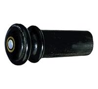 GEWA Pomo para violín, botón final para violín, ébano 4/4-3/4, con ojo de anillo