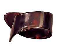 Gewa Puas/Pick Para pulgar derecho, Celuloide, medium, con acabado tortoise shell, 12 uds