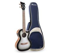 GEWA R-TE-CE-Silver Shadow - Ukelele eléctrico (con funda), color plateado