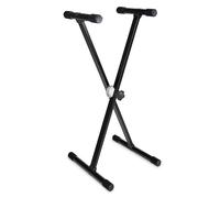 GEWA Keyboard Stand KS-10, Baby Gear System, soporte para instrumentos (de tubo, fácil de plegar, regulable en altura y anchura), negro