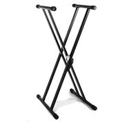 GEWA Keyboard Stand KS-50, Baby Gear System, soporte para instrumentos (fabricado en tubo, fácil de plegar, regulable en altura y anchura), negro