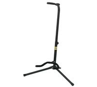 GEWA Soporte para Guitarra De Luxe - ajustable en altura 60-83 cm - para guitarra acústica y eléctrica - acolchado suave - negro - GS-30B