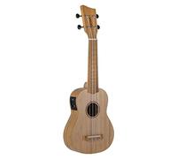 GEWA Soprano E-Acústica Ukulele Manoa Bambú Electro - Bambú macizo - Natural mate - Preamplificador UCT-2 - incl. Funda acolchada - K-SO-BBE