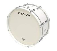 GEWA tambor de marcha grande, casco de álamo blanco, 22 x 10", 6 tornillos tensores, parches Remo USA, in ancho para correa o soporte