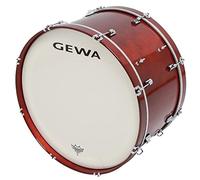 GEWA tambor de marcha grande, casco de álamo rojo, 26 x 14", 8 tornillos tensores, parches Remo USA, in ancho para correa o soporte