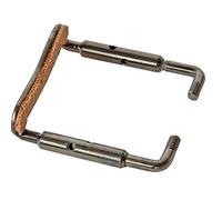 GEWA tornillo de mentonera violín 27 mm, titanio negro mate con acabado satinado