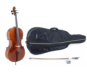 GEWA violonchelo, juego de violonchelos serie Allegro VC1-1/4 listo para tocar, in olsa, arco Massaranduba, cuerdas Larsen Aurora